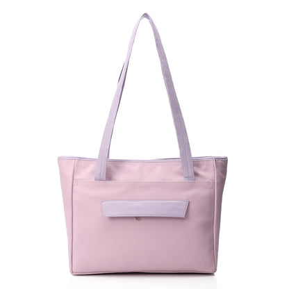 Light Purple Casual Shoulder Tote Bag