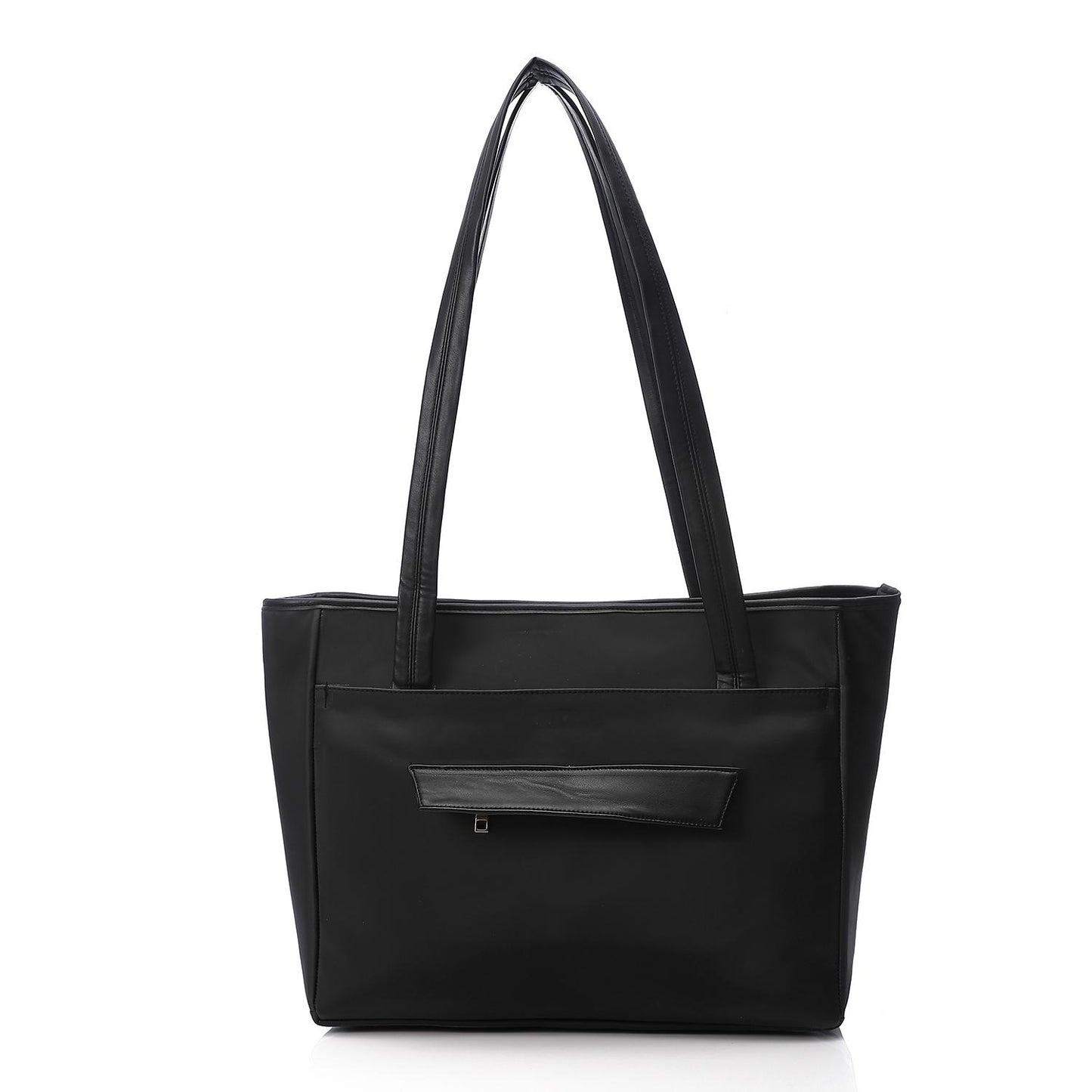 Black Casual Shoulder Tote Bag