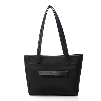 Black Casual Shoulder Tote Bag