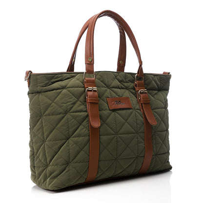 Olive Waterproof Handbag with Strap