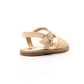 XO Style Side Buckle Flat Sandal for Girls