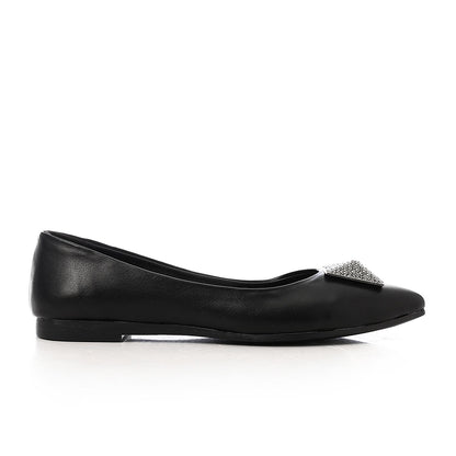 Upper Rhinestone Detail Ballerina Shoes