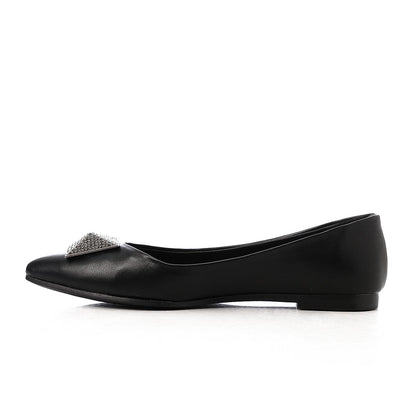Upper Rhinestone Detail Ballerina Shoes