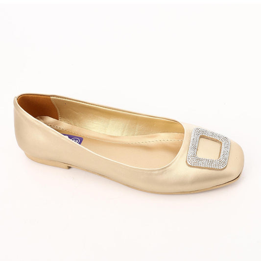 Strass Detail Soiree Flat Shoes