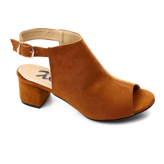 Havana Suede Slingback Heeled Sandal