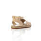 Xo Style Flocked Leather Sandal