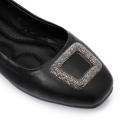Strass Detail Soiree Flat Shoes