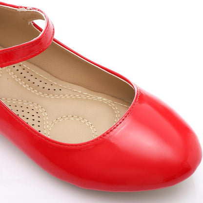 Verneh Side Buckle Round Toe Ballerina