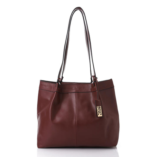 Burgundy Leather Shoulder Bag