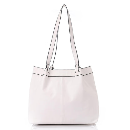 White Leather Shoulder Bag