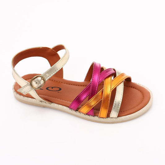 Colorful Multi-Cross Sandal for Girls