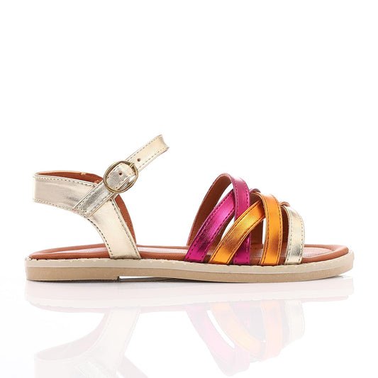 Colorful Multi-Cross Sandal for Girls