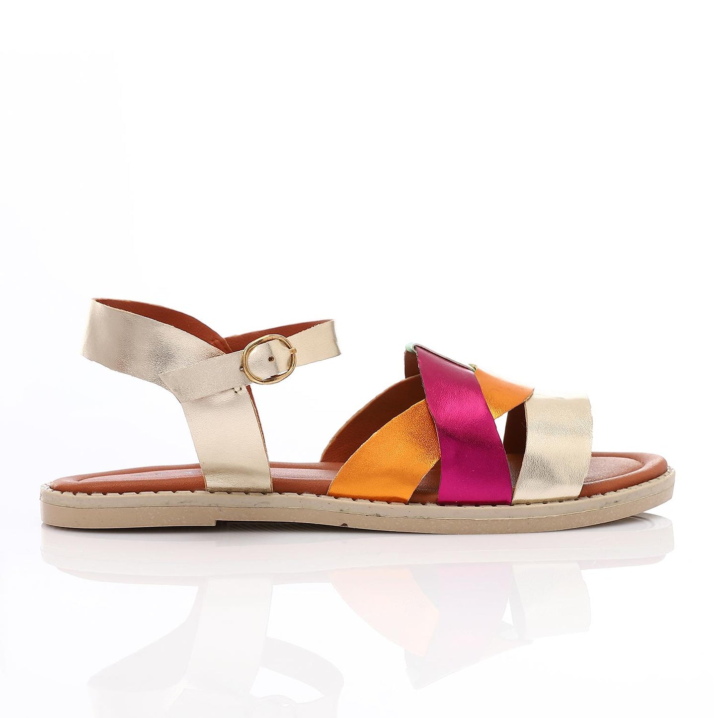 Metallic Flat Sandal for Girls