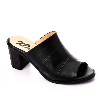 Open-Toe High-Heel Slipper