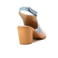 Tri-Tone Leather Sandal