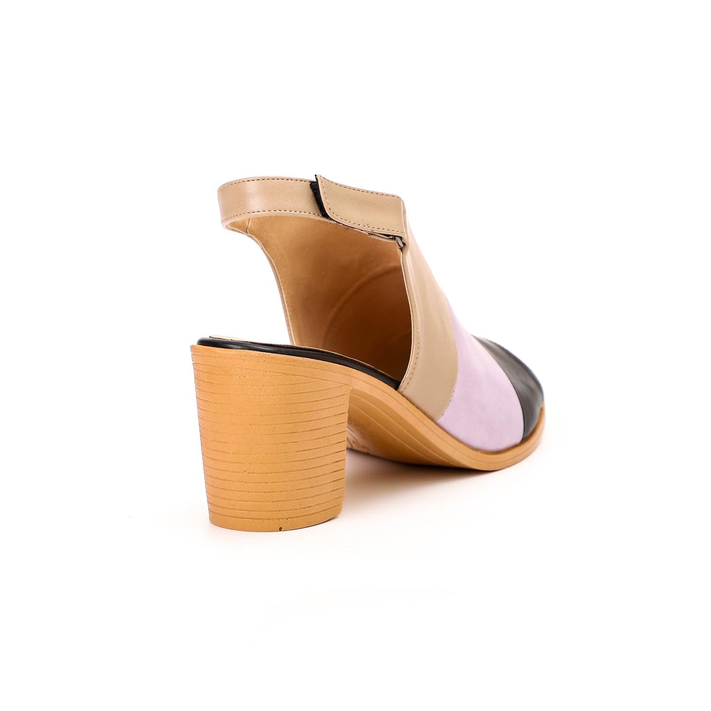 Tri-Tone Leather Sandal