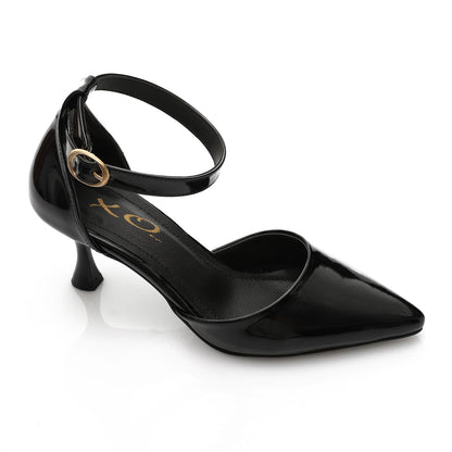 Black Elegant Verneh Leather Pump Shoes