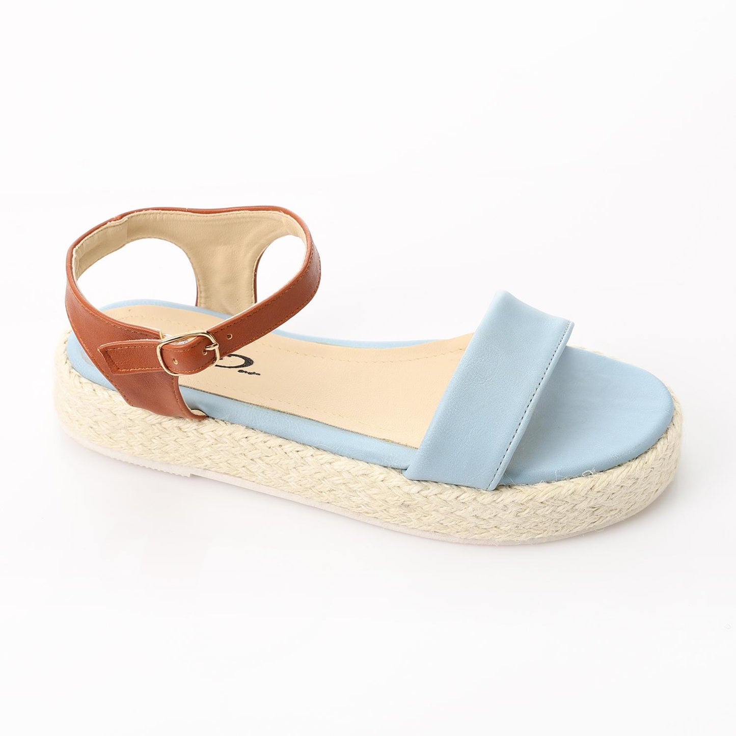 Side Buckle Flat Heel Sandal