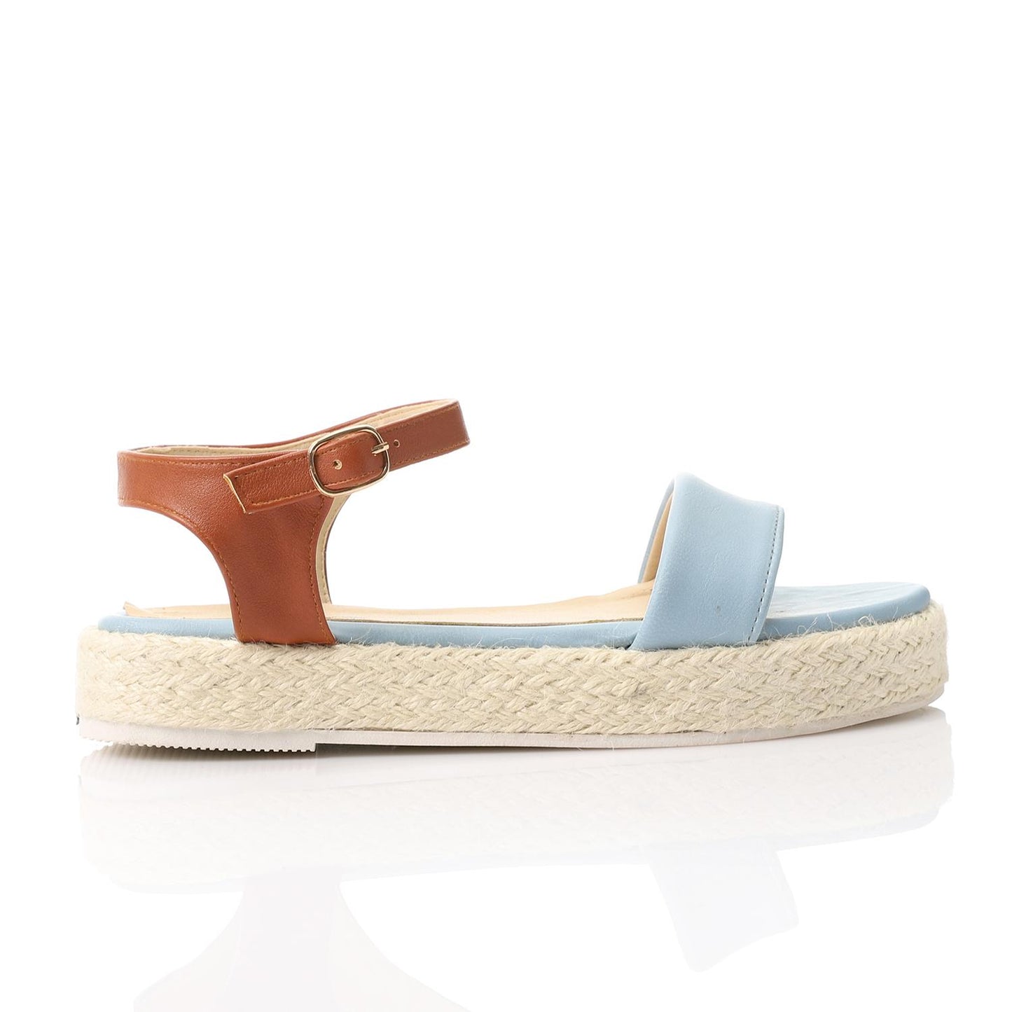 Side Buckle Flat Heel Sandal