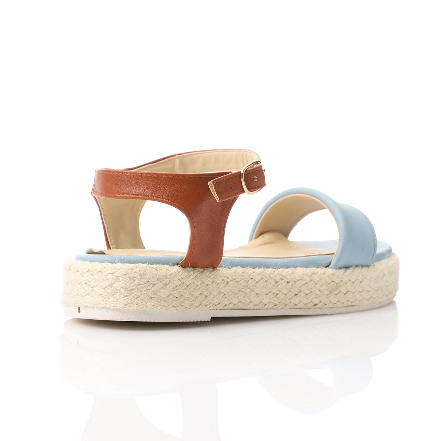 Side Buckle Flat Heel Sandal