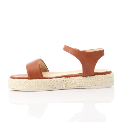 Side Buckle Flat Heel Sandal