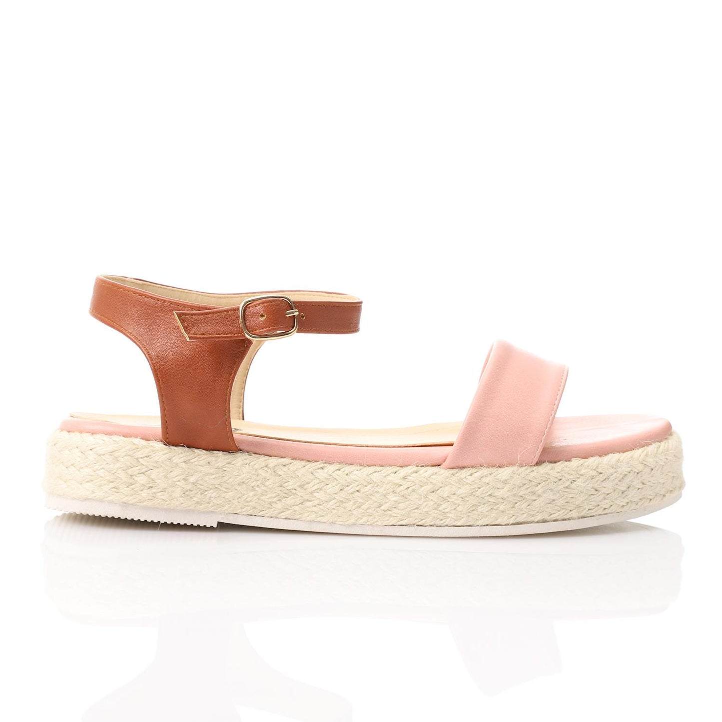 Side Buckle Flat Heel Sandal