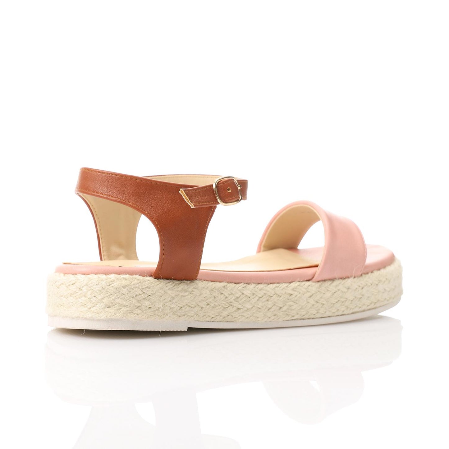 Side Buckle Flat Heel Sandal