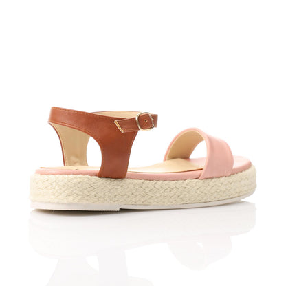 Side Buckle Flat Heel Sandal