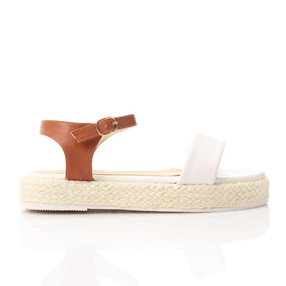 Side Buckle Flat Heel Sandal