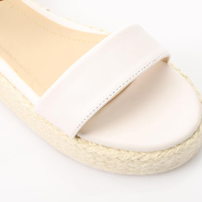Side Buckle Flat Heel Sandal