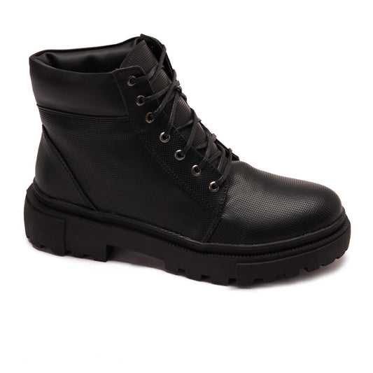 Casual Lace-Up Ankle Boot