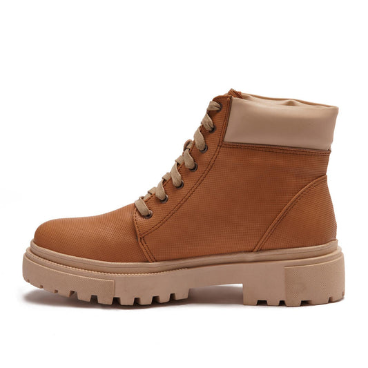 Casual Lace-Up Ankle Boots