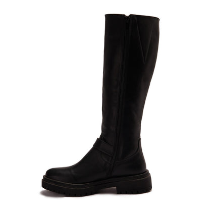 Two Side Zippers Knee High Boot