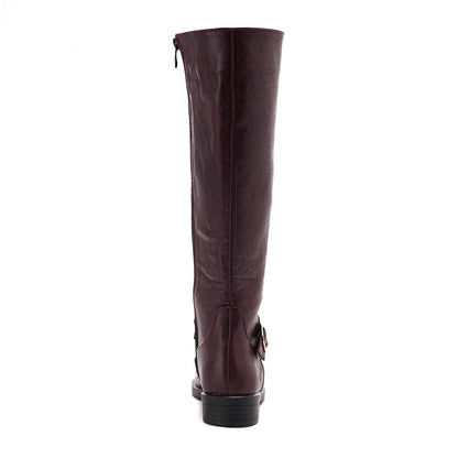 Full Zipper Knee High Boot