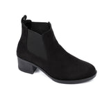 Elastic Side Suede Ankle Boot