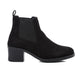 Elastic Side Suede Ankle Boot