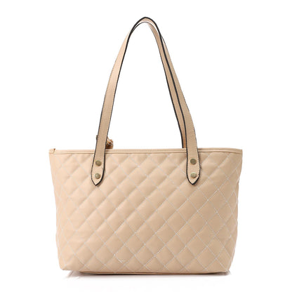 Cafe Stitched Leather Shoulder Bag