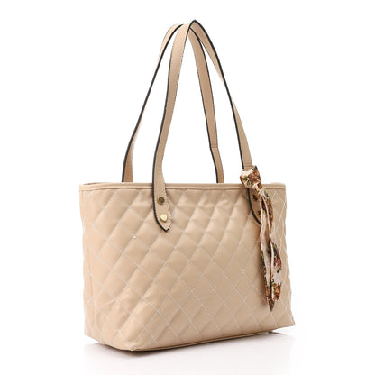 Cafe Stitched Leather Shoulder Bag