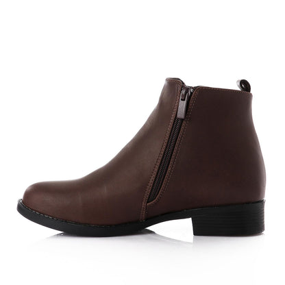 Two Side Zipper Ankle Boot