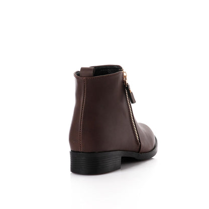 Two Side Zipper Ankle Boot