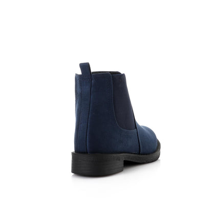 Navy Stylish Chelsea Boots