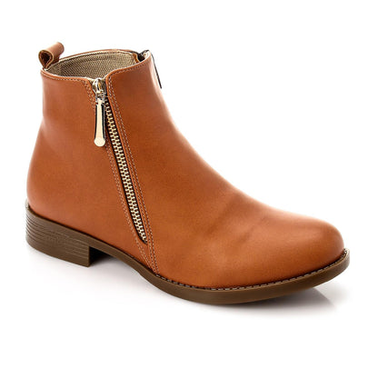 Havana Two Side Zipper Ankle Boot