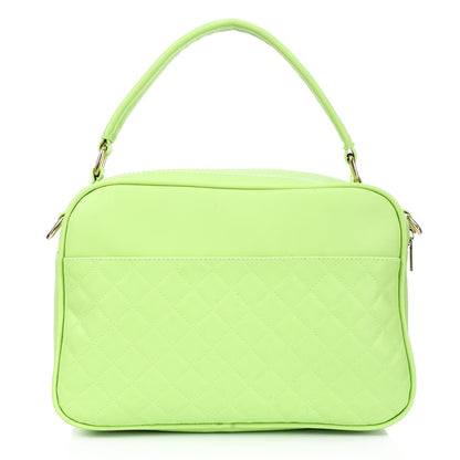 Lime Green Box Crossbody Bag with Zipper