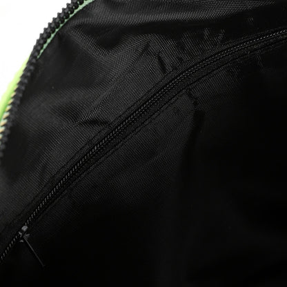 Lime Green Box Crossbody Bag with Zipper
