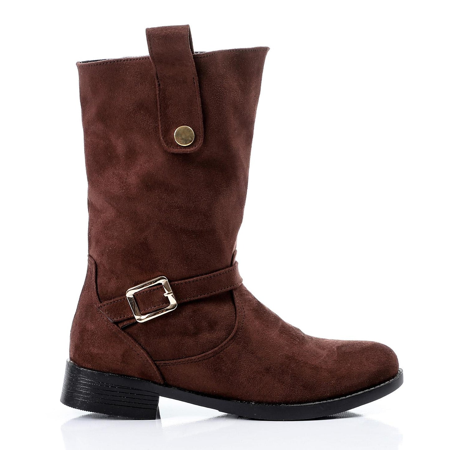 Brown Pull-on Suede Boot