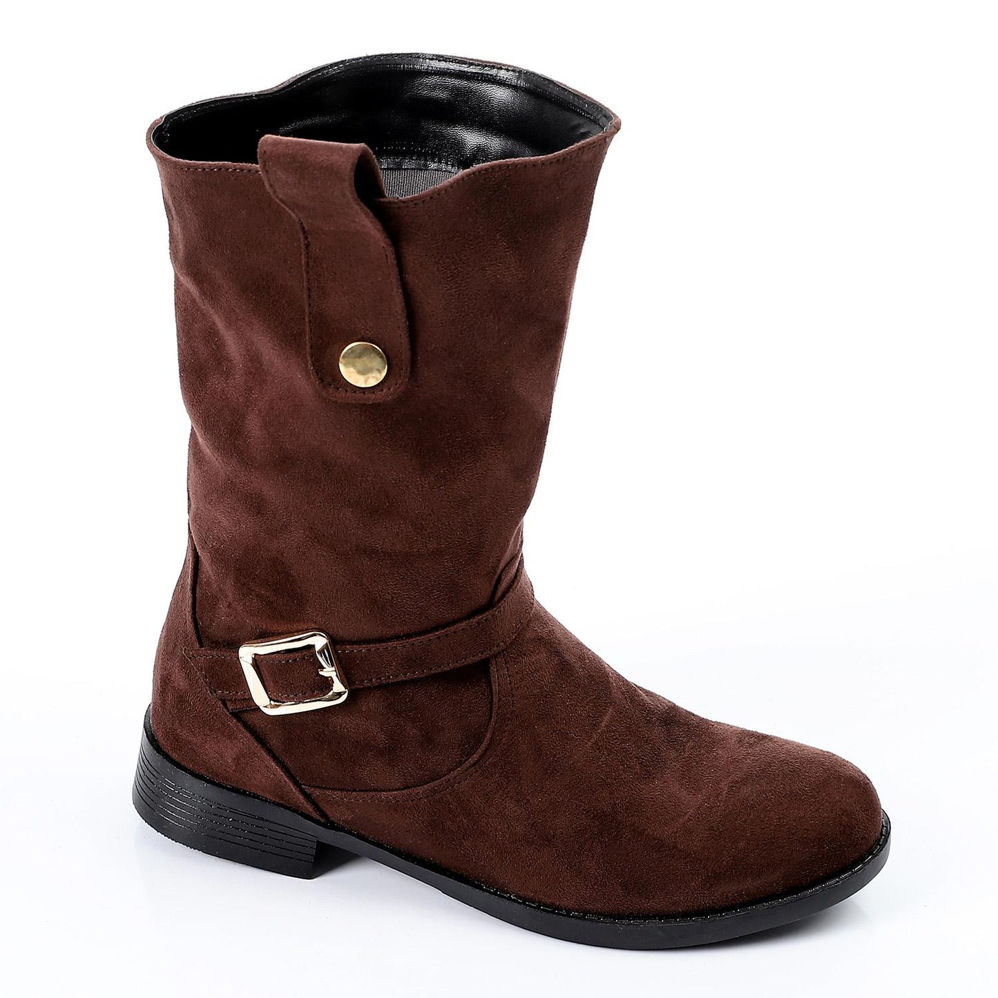 Brown Pull-on Suede Boot