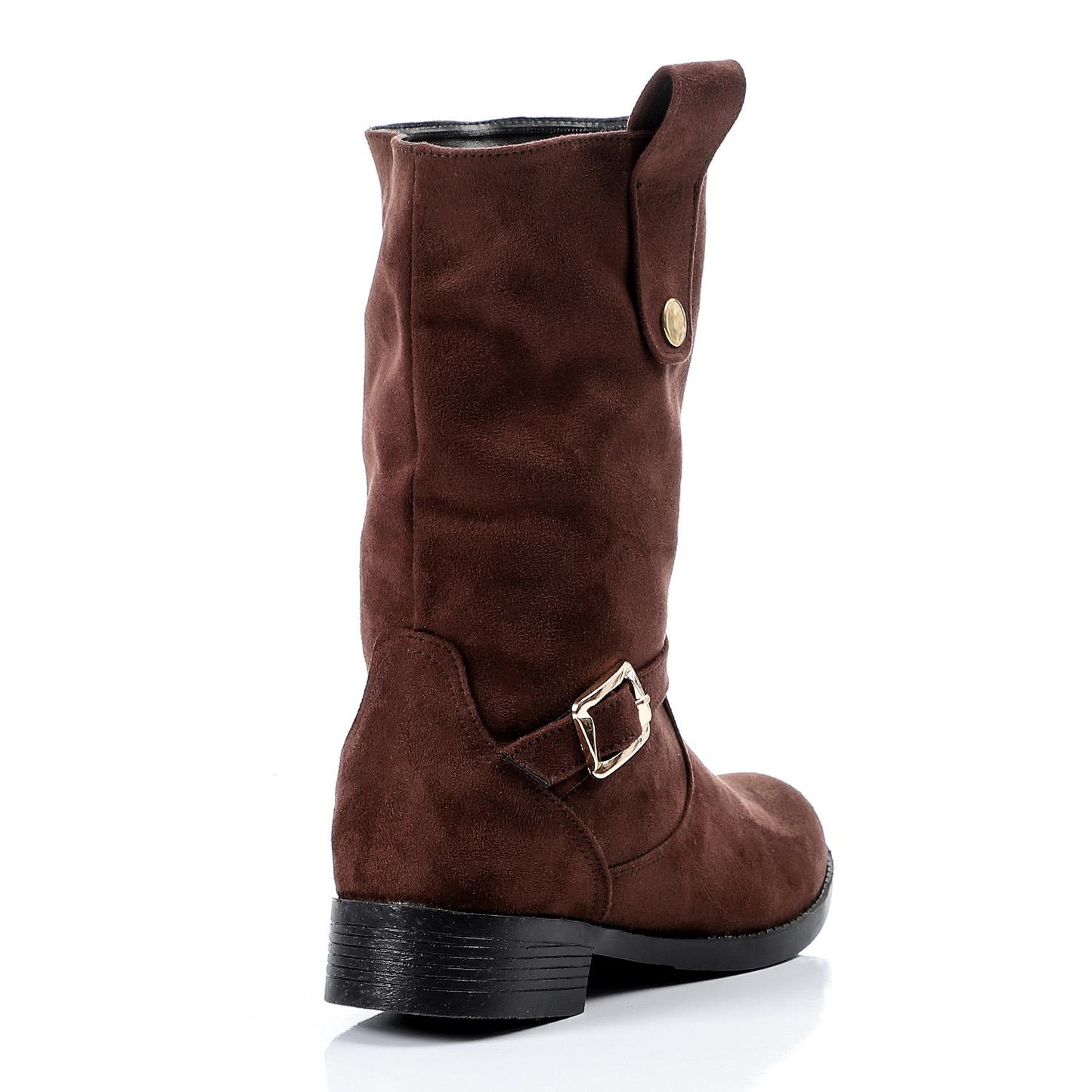 Brown Pull-on Suede Boot