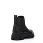 Black Elastic Side Ankle Boot