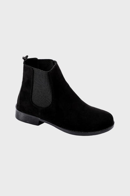 Black Suede Ankle Boot