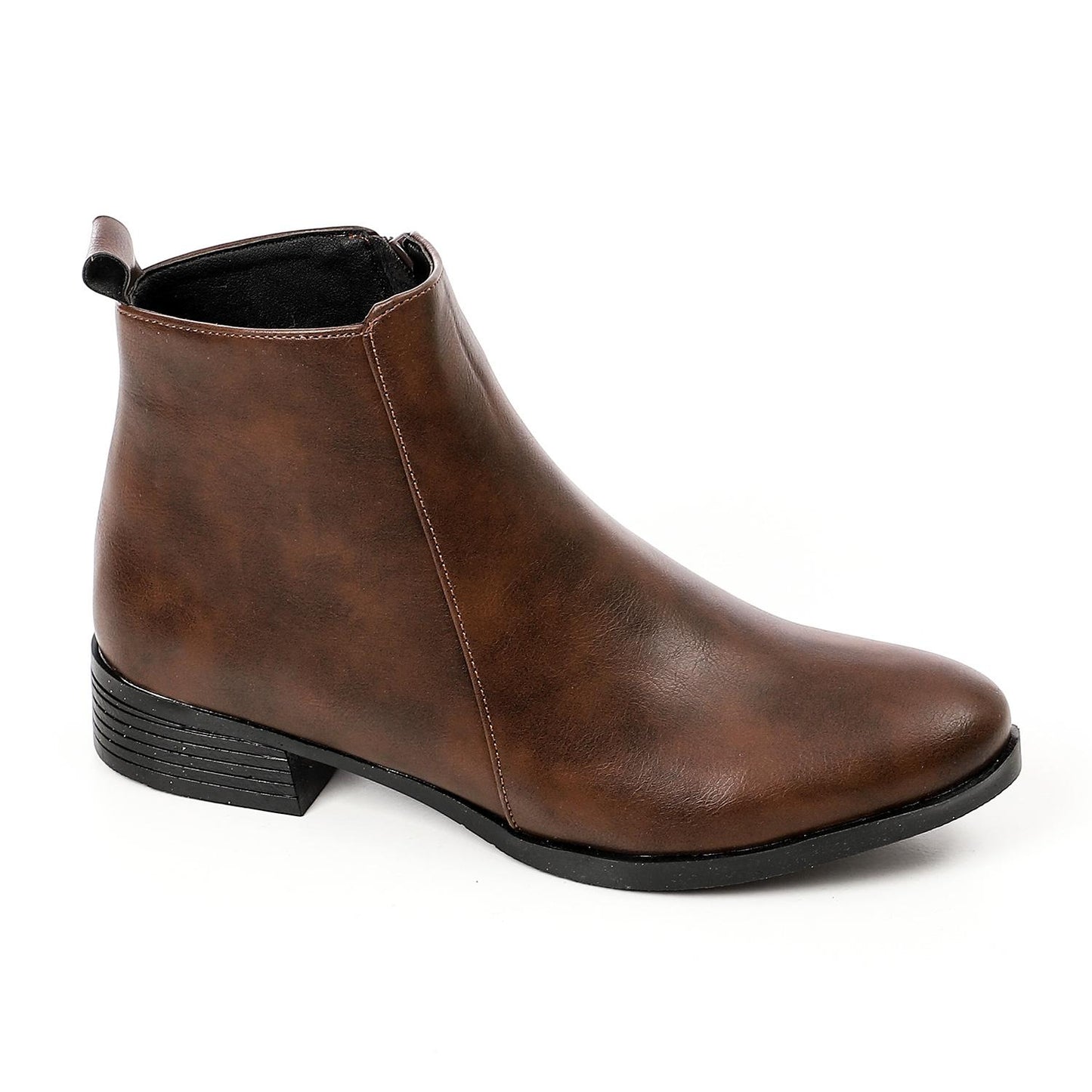 Brown Leather Ankle Boot